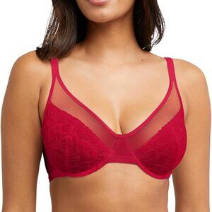 Bali One Smooth U Lace Minimizer Underwire Full-Coverage Convertible Bra 36DD Rd